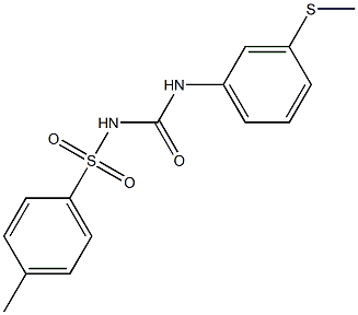 1-(3-Methylthiophenyl)-3-(4-methylphenylsulfonyl)urea 结构式