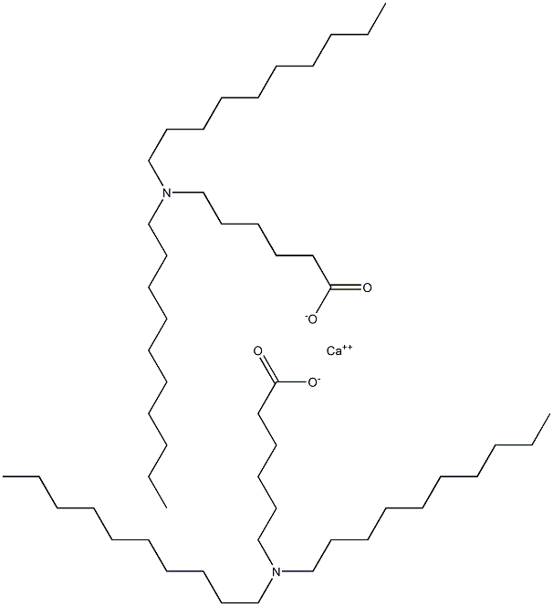 Bis[6-(didecylamino)hexanoic acid]calcium salt 结构式