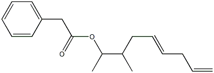 Phenylacetic acid 1,2-dimethyl-4,7-octadienyl ester 结构式