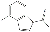 1-Acetyl-4-methyl-1H-indole 结构式