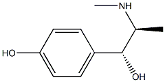 4-[(1R,2S)-1-Hydroxy-2-(methylamino)propyl]phenol 结构式