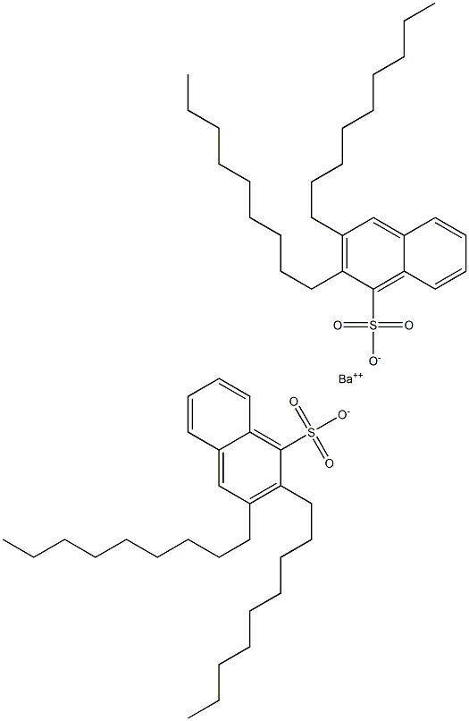Bis(2,3-dinonyl-1-naphthalenesulfonic acid)barium salt 结构式