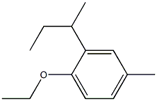 1-Ethoxy-4-methyl-2-sec-butylbenzene 结构式