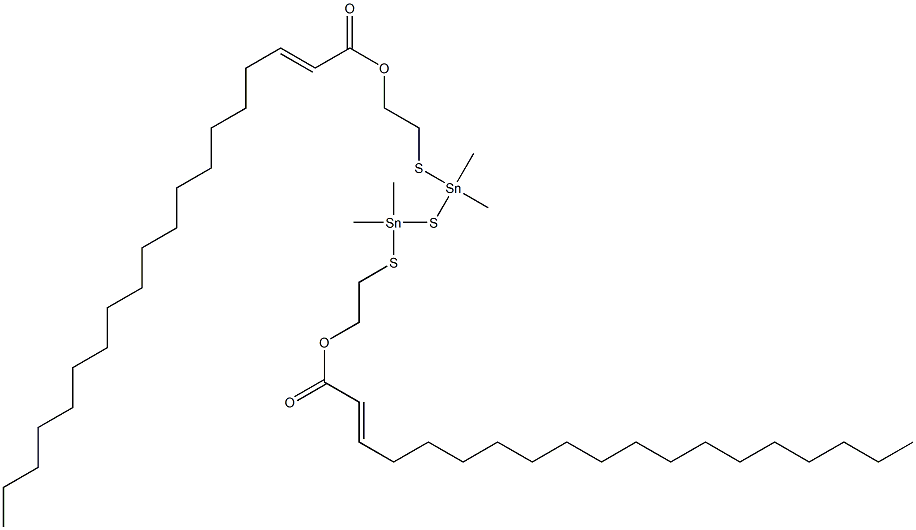 Bis[dimethyl[[2-(1-octadecenylcarbonyloxy)ethyl]thio]stannyl] sulfide 结构式