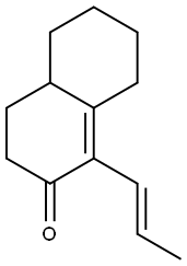 4,4a,5,6,7,8-Hexahydro-1-(1-propenyl)naphthalen-2(3H)-one 结构式