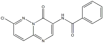 3-Benzoylamino-7-chloro-4H-pyrimido[1,2-b]pyridazin-4-one 结构式