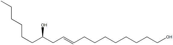 [E,R,(+)]-9-Octadecene-1,12-diol 结构式