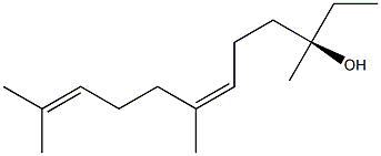 [R,Z,(+)]-3,7,11-Trimethyl-6,10-dodecadiene-3-ol 结构式