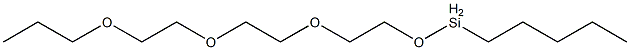 Pentyl[2-[2-(2-propoxyethoxy)ethoxy]ethoxy]silane 结构式
