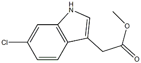 6-Chloro-1H-indole-3-acetic acid methyl ester 结构式