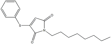 2-Phenylthio-N-octylmaleimide 结构式