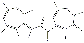 2-(4,6,8-Trimethylazulen-1-yl)-4,6,8-trimethylazulene-1,7-dione 结构式