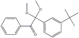 1-Phenyl-2,2-dimethoxy-2-(3-tert-butylphenyl)ethan-1-one 结构式