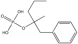 Phosphoric acid ethylbenzylisopropyl ester 结构式