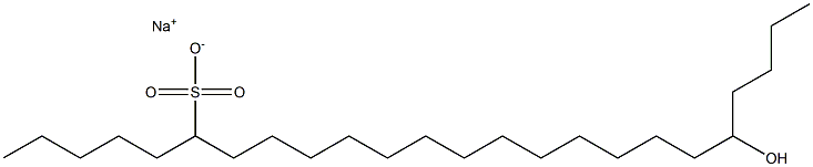 20-Hydroxytetracosane-6-sulfonic acid sodium salt 结构式