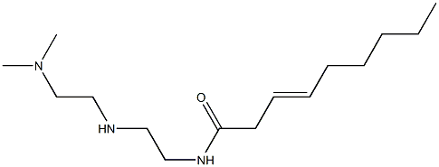 N-[2-[2-(Dimethylamino)ethylamino]ethyl]-3-nonenamide 结构式