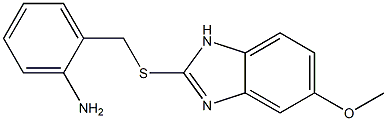 5-Methoxy-2-[[2-[amino]benzyl]thio]-1H-benzimidazole 结构式