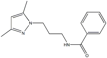 N-[3-(3,5-Dimethyl-1H-pyrazol-1-yl)propyl]benzamide 结构式