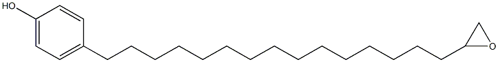 4-(15-Oxiranylpentadecyl)phenol 结构式