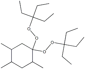 2,4,5-Trimethyl-1,1-bis(1,1-diethylpropylperoxy)cyclohexane 结构式