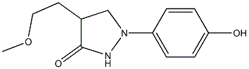 4-(2-Methoxyethyl)-1-(4-hydroxyphenyl)pyrazolidin-3-one 结构式