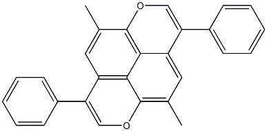 5,10-Dimethyl-3,8-diphenyl-1,6-dioxapyrene 结构式