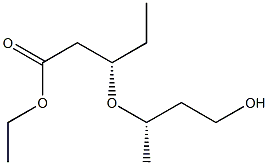 (S)-3-[(S)-1-Methyl-3-hydroxypropoxy]pentanoic acid ethyl ester 结构式