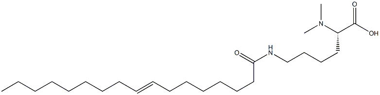 N6-(8-Heptadecenoyl)-N2,N2-dimethyllysine 结构式