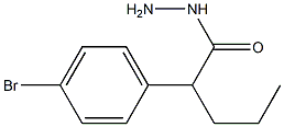 2-(p-Bromophenyl)valeric acid hydrazide 结构式