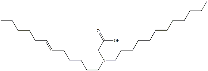 N,N-Di(6-dodecenyl)aminoacetic acid 结构式