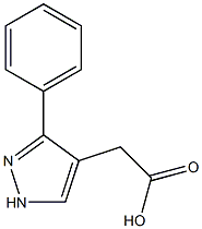 3-(Phenyl)-1H-pyrazole-4-acetic acid 结构式