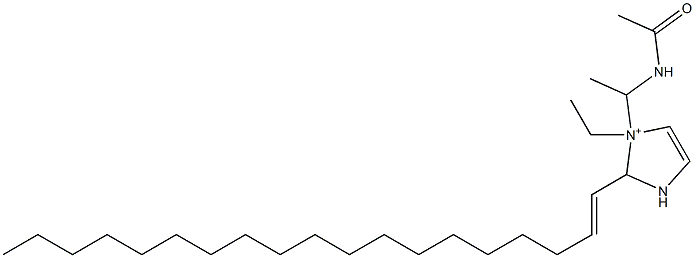 1-[1-(Acetylamino)ethyl]-1-ethyl-2-(1-nonadecenyl)-4-imidazoline-1-ium 结构式