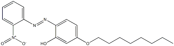 2-(o-Nitrophenylazo)-5-(octyloxy)phenol 结构式