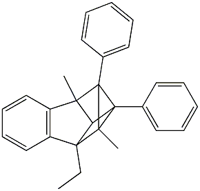 2,2a,7,7a-Tetrahydro-2a-ethyl-2,7-dimethyl-1,8-diphenyl-1,2,7-metheno-1H-cyclobut[a]indene 结构式