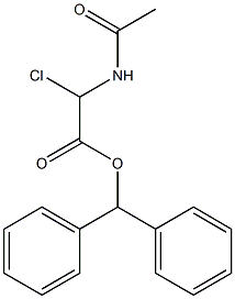 Acetylaminochloroacetic acid diphenylmethyl ester 结构式