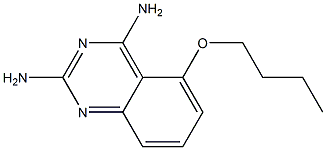2,4-Diamino-5-butyloxy-quinazoline 结构式