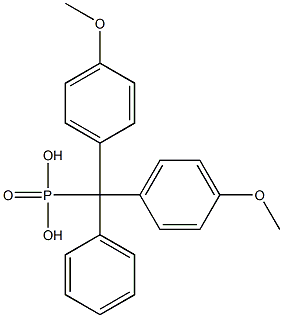 4,4'-Dimethoxytritylphosphonic acid 结构式