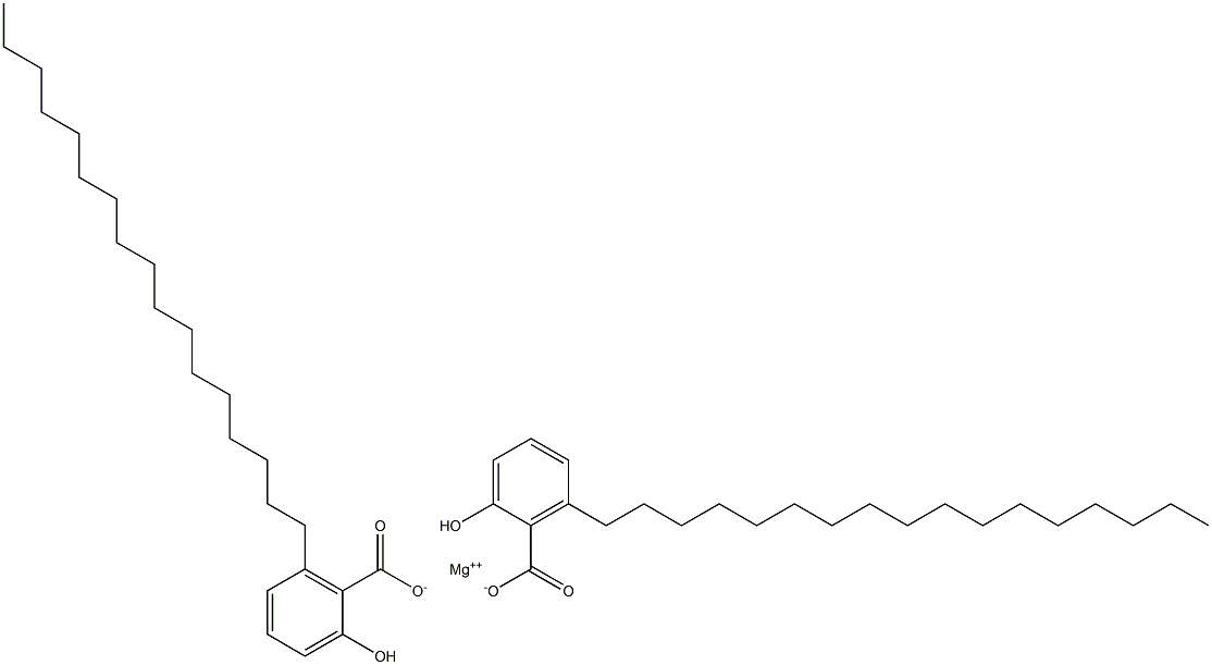 Bis(6-heptadecylsalicylic acid)magnesium salt 结构式