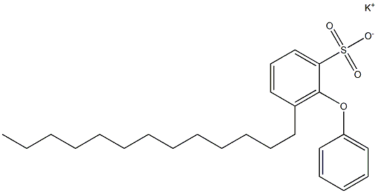 2-Phenoxy-3-tridecylbenzenesulfonic acid potassium salt 结构式