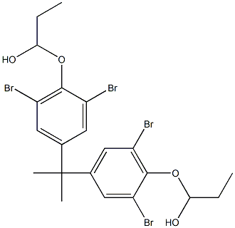 1,1'-[Isopropylidenebis(2,6-dibromo-4,1-phenyleneoxy)]bis(1-propanol) 结构式