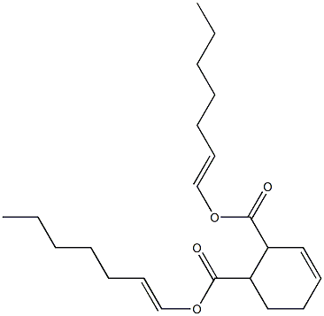 3-Cyclohexene-1,2-dicarboxylic acid bis(1-heptenyl) ester 结构式