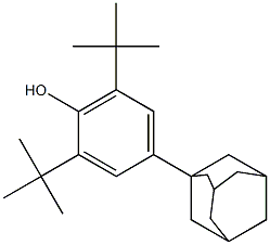 1-[3,5-Bis(tert-butyl)-4-hydroxyphenyl]adamantane 结构式