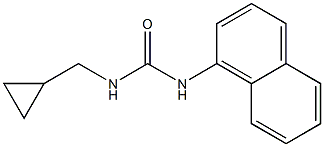 1-Cyclopropylmethyl-3-(1-naphtyl)urea 结构式