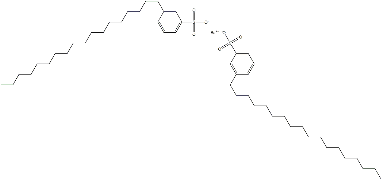 Bis(3-octadecylbenzenesulfonic acid)barium salt 结构式