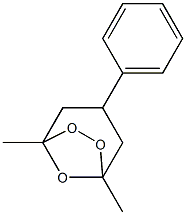 1,5-Dimethyl-3-phenyl-6,7,8-trioxabicyclo[3.2.1]octane 结构式