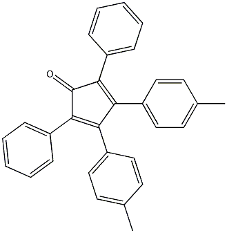 1,4-Diphenyl-2,3-bis(4-methylphenyl)-1,3-cyclopentadiene-5-one 结构式