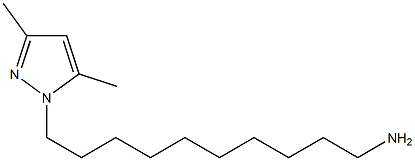 10-(3,5-Dimethyl-1H-pyrazol-1-yl)decan-1-amine 结构式