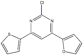 2-Chloro-4-(2-furanyl)-6-(2-thienyl)pyrimidine 结构式