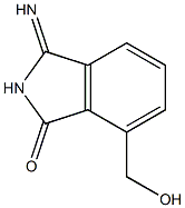 2,3-Dihydro-7-hydroxymethyl-3-imino-1H-isoindol-1-one 结构式