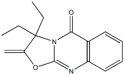 3,3-Diethyl-2-methylene-2,3-dihydro-5H-oxazolo[2,3-b]quinazolin-5-one 结构式